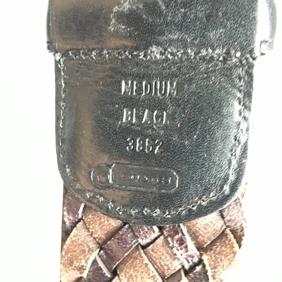 Coach Belt Leather sz M - Picture 5 of 8